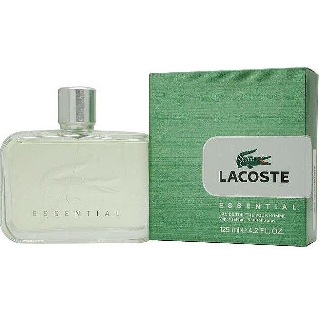 Lacoste Essential For Men Cologne Eau de Toilette 4.2 oz 125 ml Edt Spray