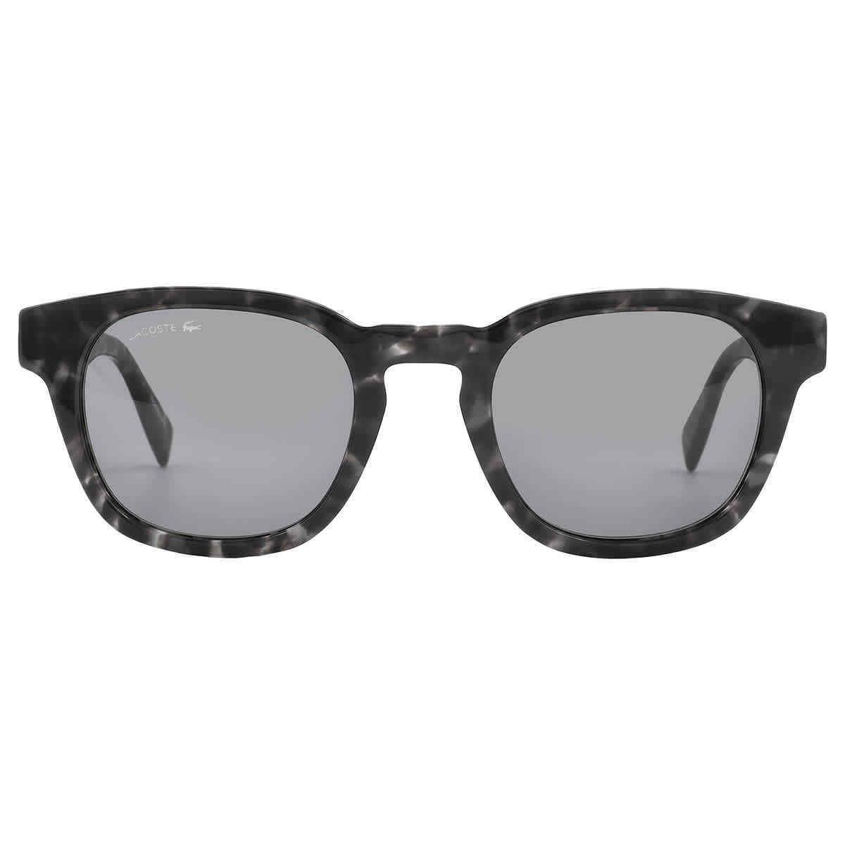Lacoste Dark Grey Oval Unisex Sunglasses L6015S 240 49 L6015S 240 49