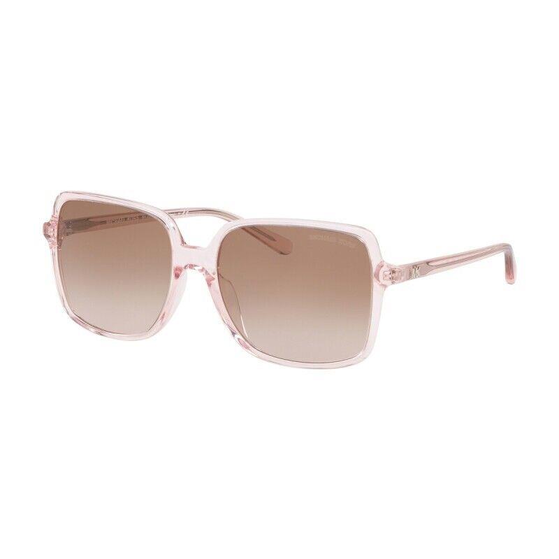 Michael Kors Women`s Gradient Square 56mm Sunglasses Transparent Pink MK2098U