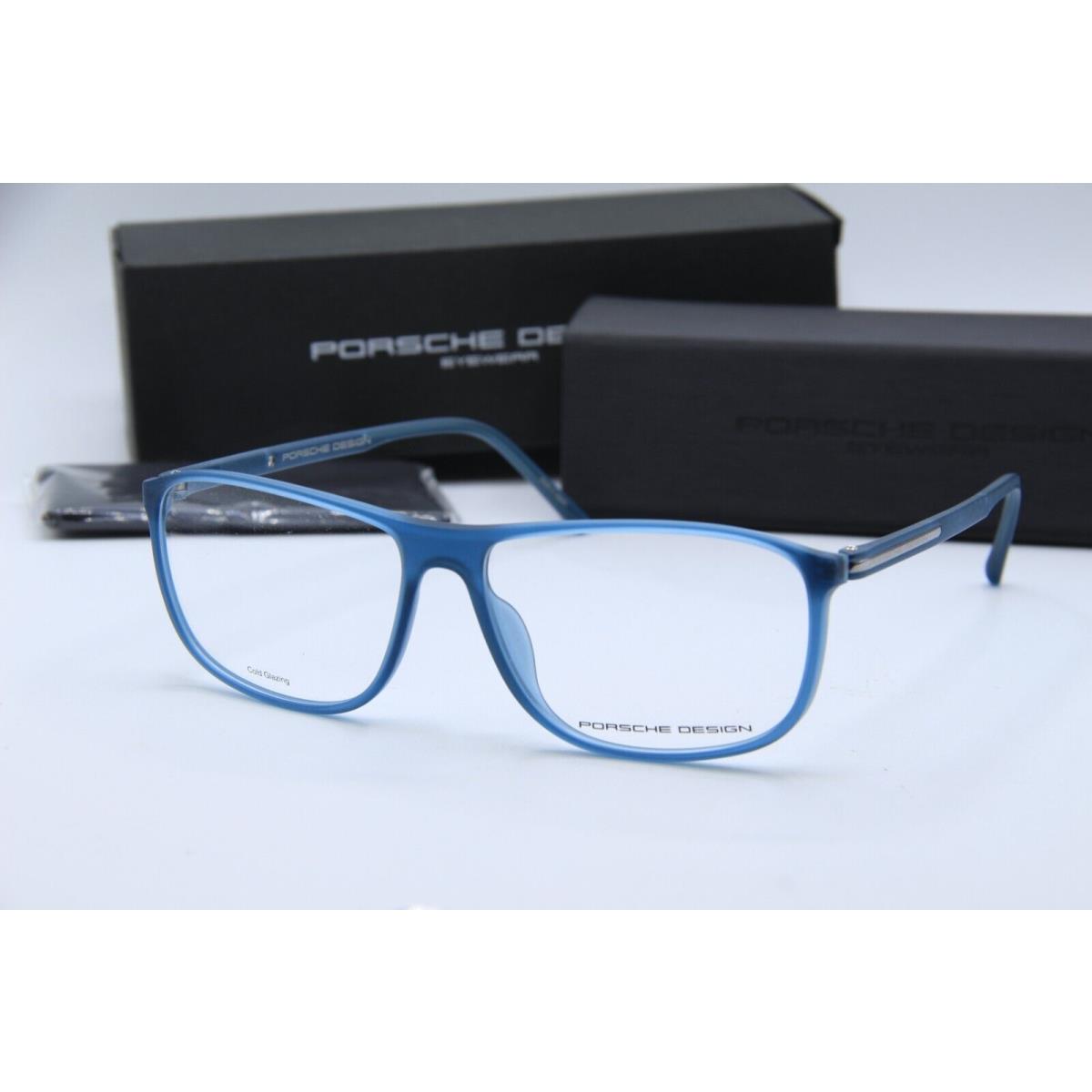 Porsche Design P`8278 B Matte Blue Silver Frames Eyeglasses 58-14