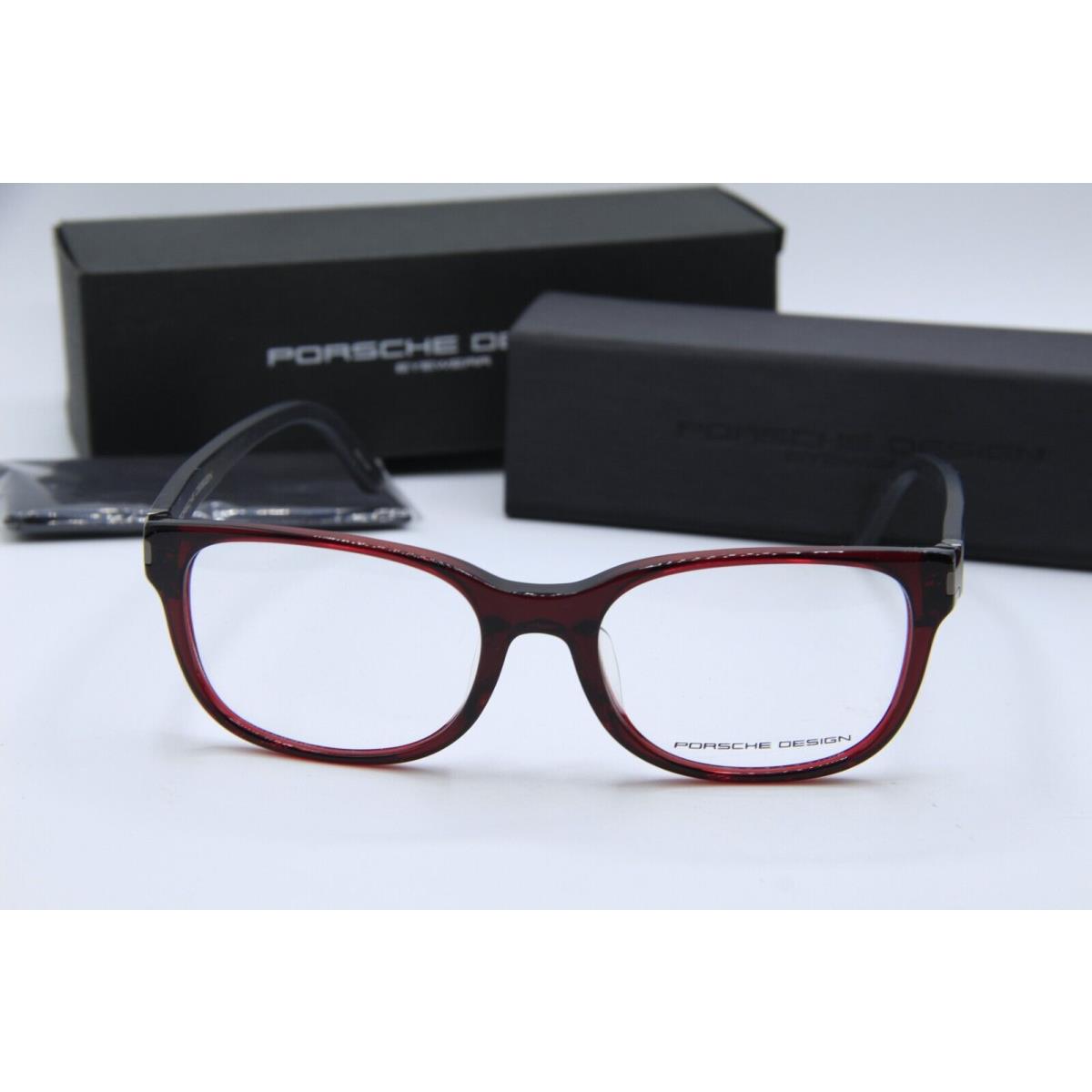 Porsche Design P`8250 M Burgundy Carbon Fiber Eyeglasses 55-18