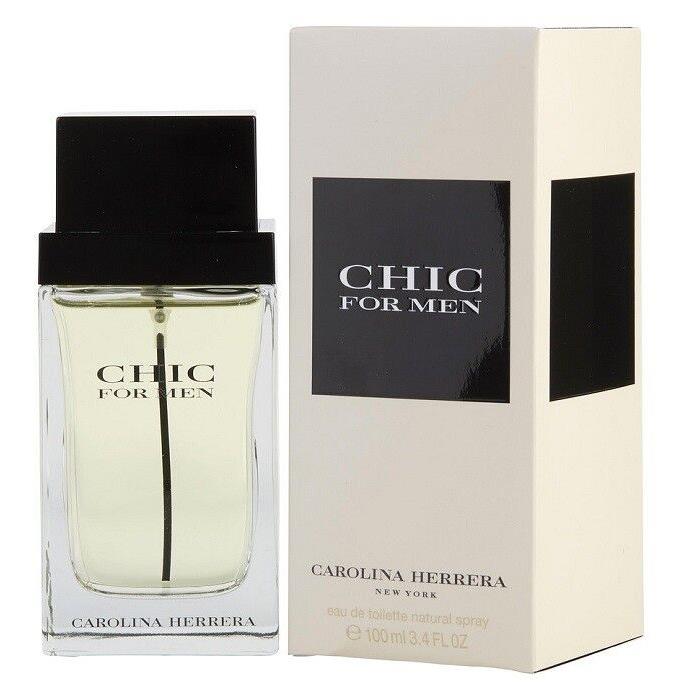 Carolina Herrera Chic For Men Cologne 3.4 oz 100 ml Edt Spray