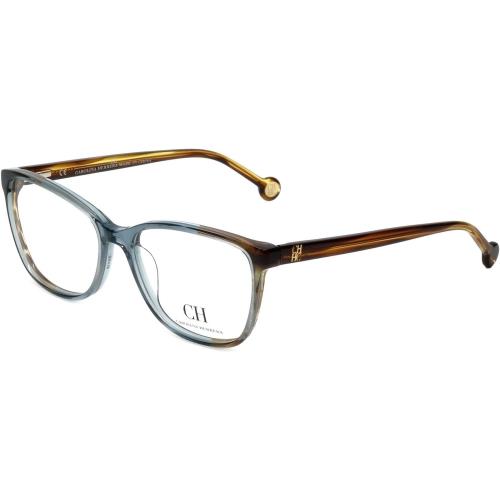 Carolina Herrera VHE717K 0844 Brown Blue 54-16-140mm Eyeglasses - Frame: Blue Brown