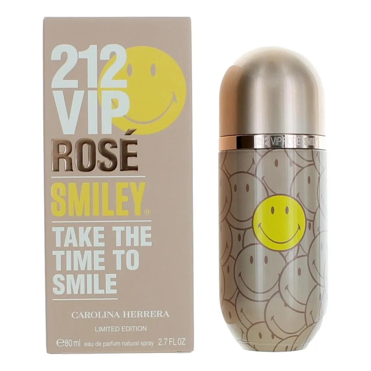 212 Vip Rose Smiley by Carolina Herrera 2.7oz -80 ml Edp Spray For Women