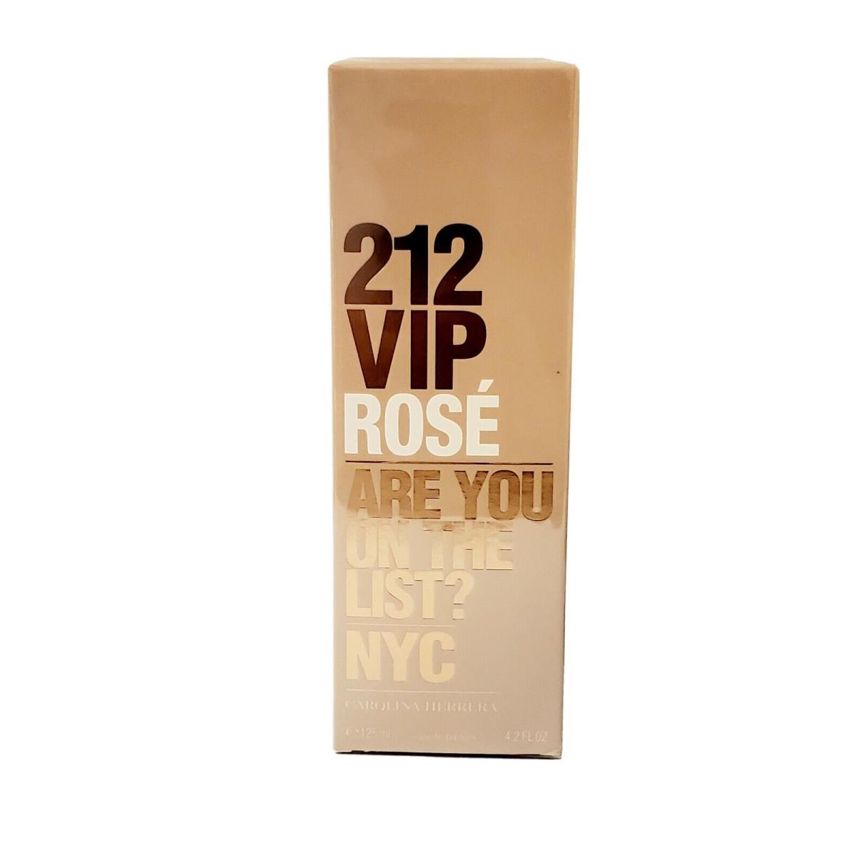 212 Vip Rose by Carolina Herrera Perfume 4.2 Oz. Edp Spray Women. Box