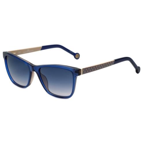 Carolina Herrera Designer Sunglasses SHE646-0D25 in Blue Brown Plasticmm