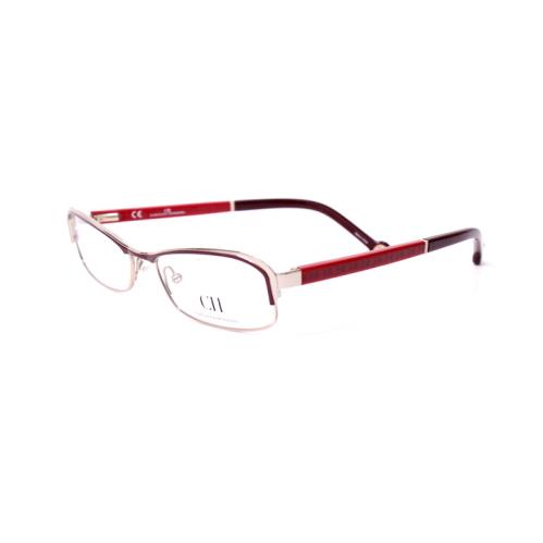 Carolina Herrera VHE026 0H60 Eyeglasses Silver Red SIZE:54-17-140