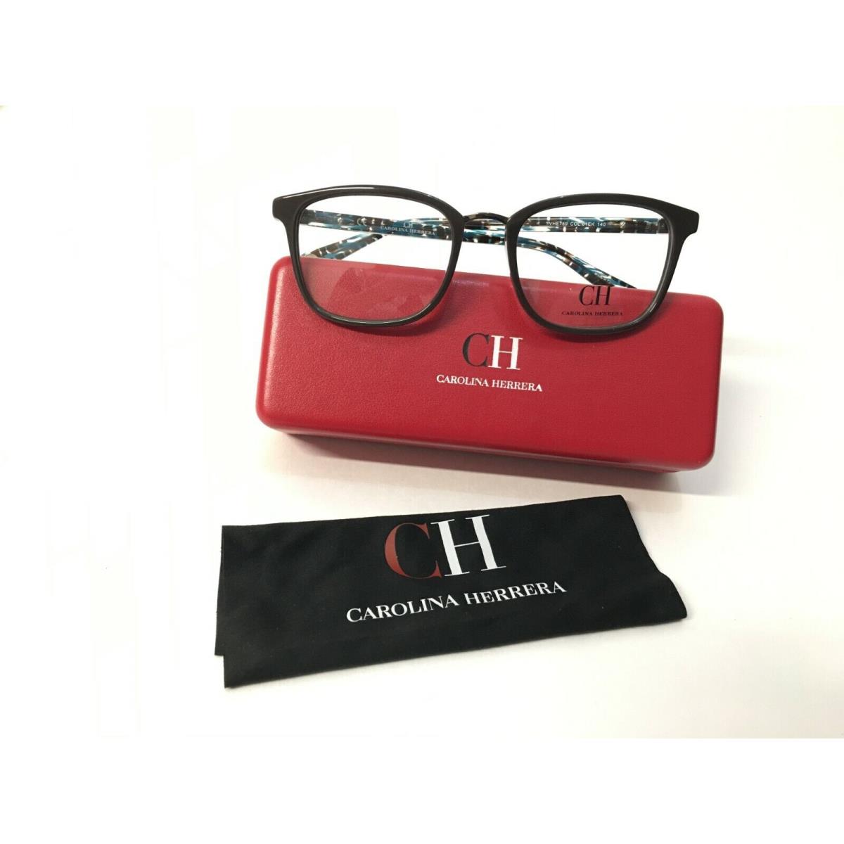 100 % Carolina Herrera Eyeglasses Frames VHE769 Col. 01Ek 140 52m