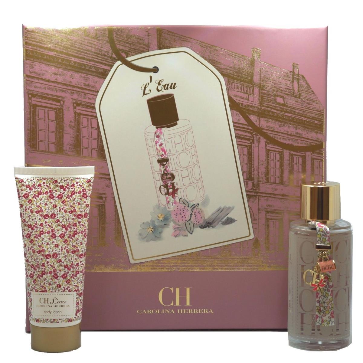 Carolina Herrera CH L`eau 2 Piece Gift Set Eau DE Toilette Spray 100ML