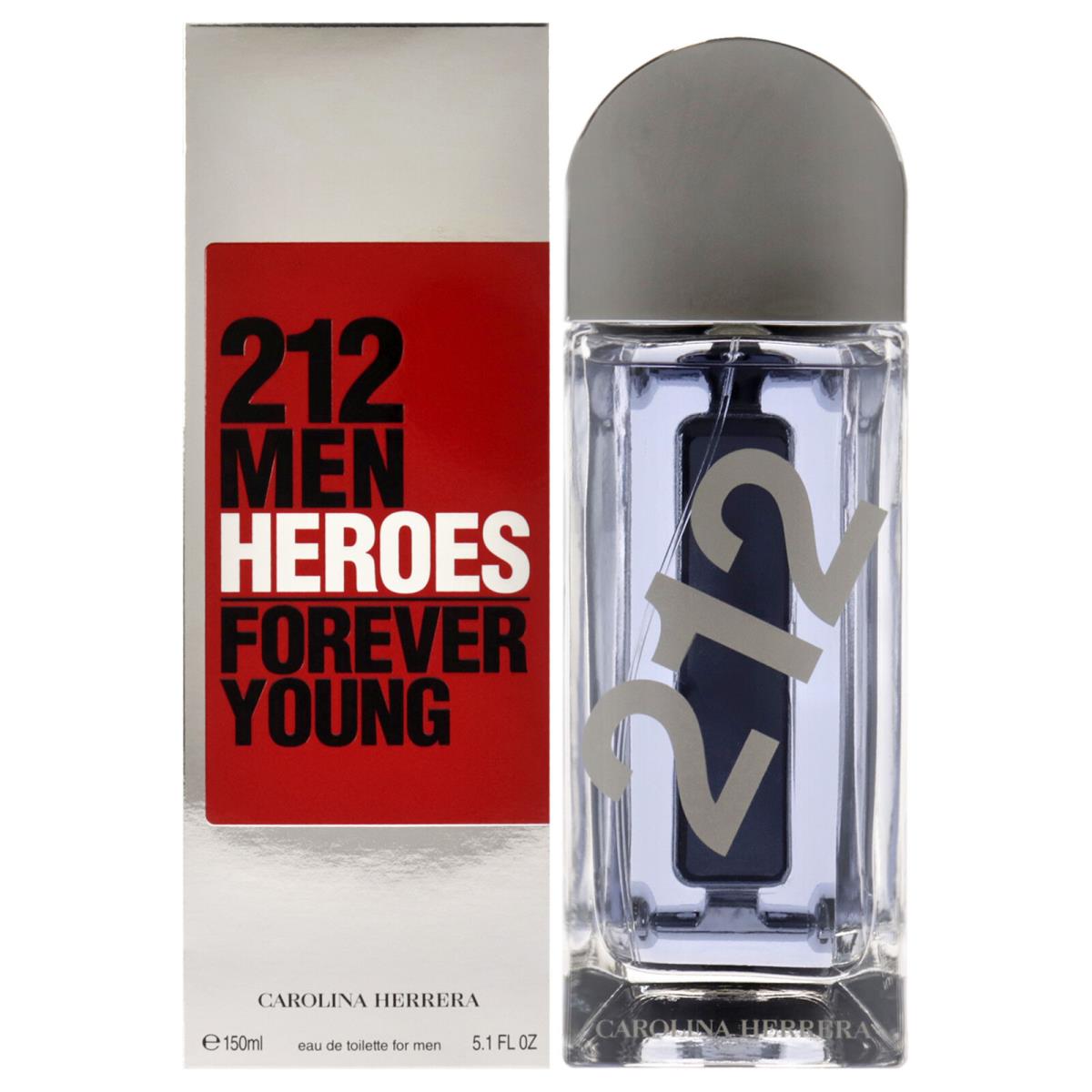 212 Heroes Forever Young by Carolina Herrera - 5.1 oz Edt Spray Cologne For Men