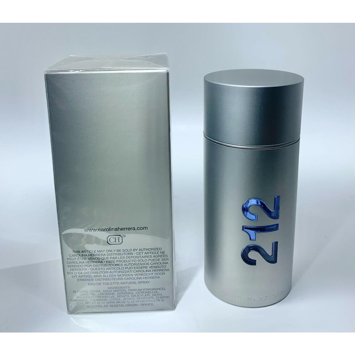 212 Cologne by Carolina Herrera 3.4 oz Edt Cologne