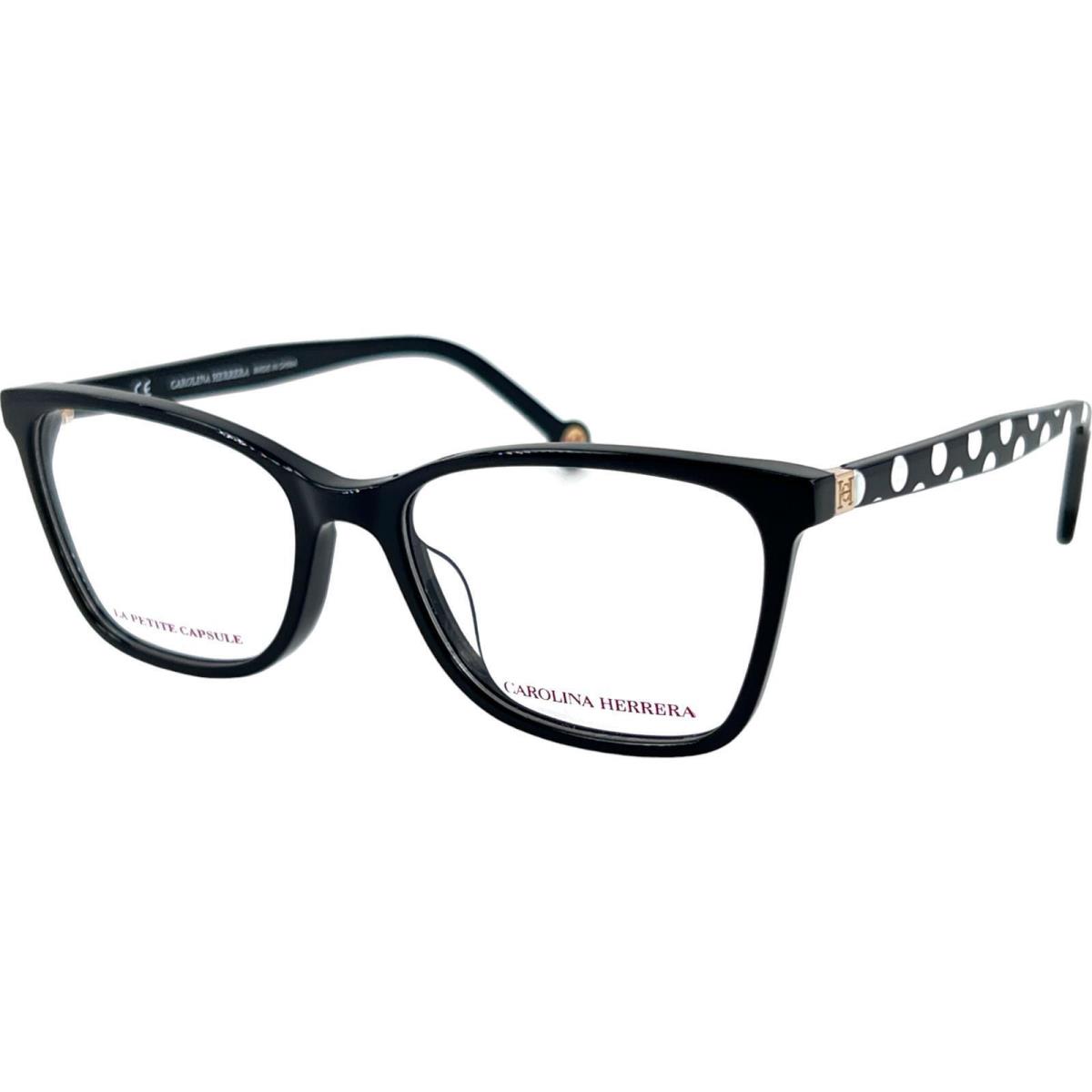 Carolina Herrera Vhe 883K 0700 Black Eyeglasses 51/16/135