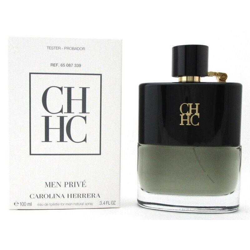 Tester Men Carolina Herrera CH Men Prive Eau De Toilette Edt 3.4 oz 100 ml