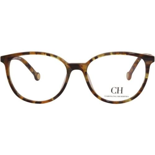 Carolina Herrera-Vhe839K 0777 Oval Eyeglasses Tortoise