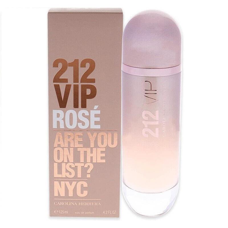 Carolina Herrera 212 Vip Rose Women 4.2 oz 125ml Eau De Parfum Spray