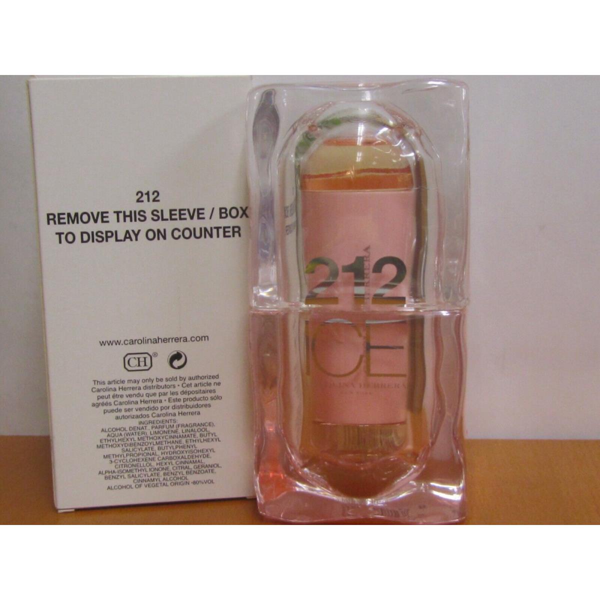 212 Ice By Carolina Herrera Parfum Women 2oz/ 60 ml Eau De Toilette Spray