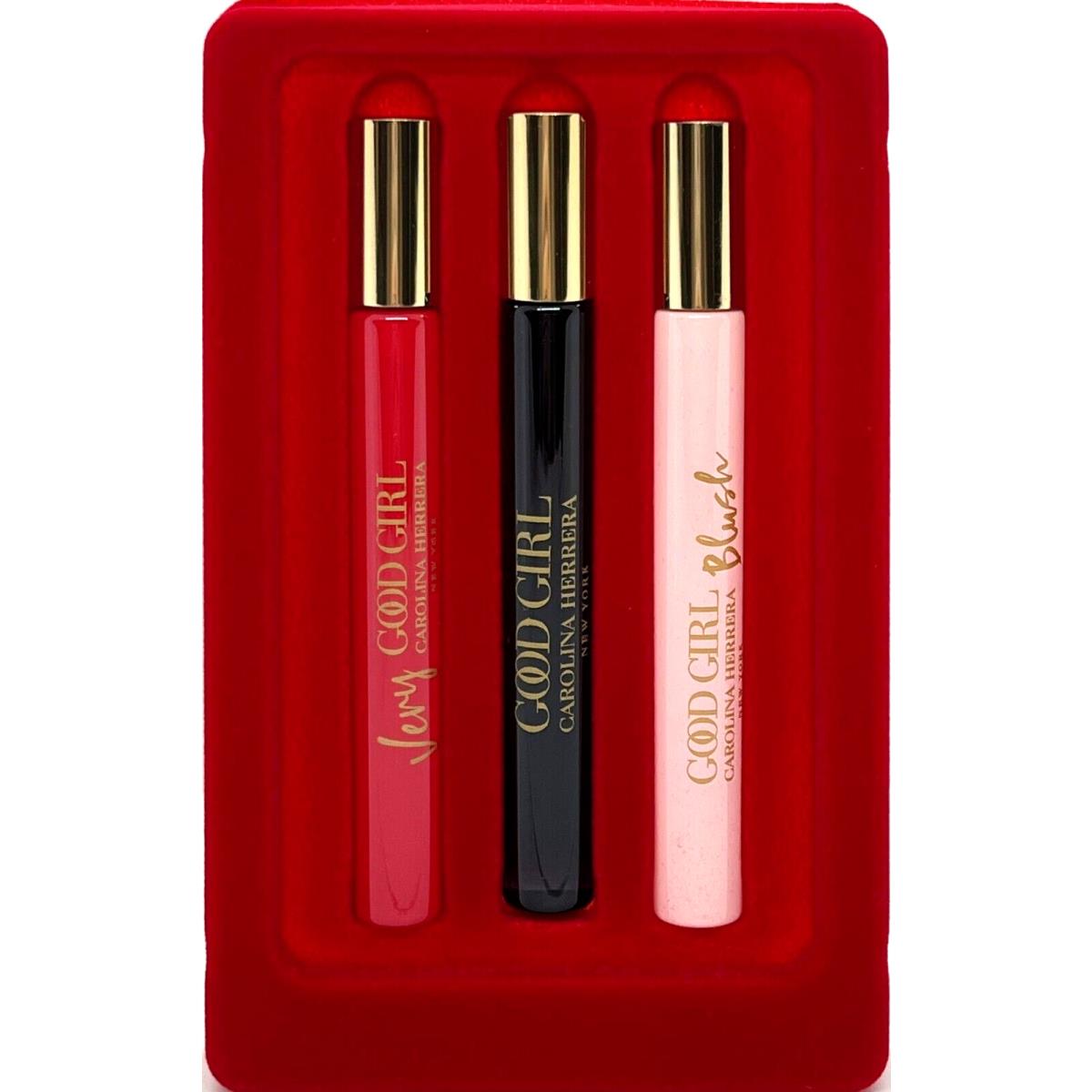 Carolina Herrera Good Girl 3 Pcs Travel Gift Set For Women Edp 0.34 oz x 3 Each