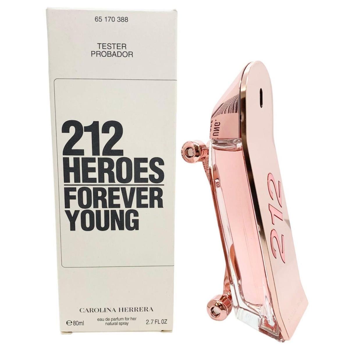212 Heros Forever Young by Carolina Herrera Edp 2.7 oz Tester Box
