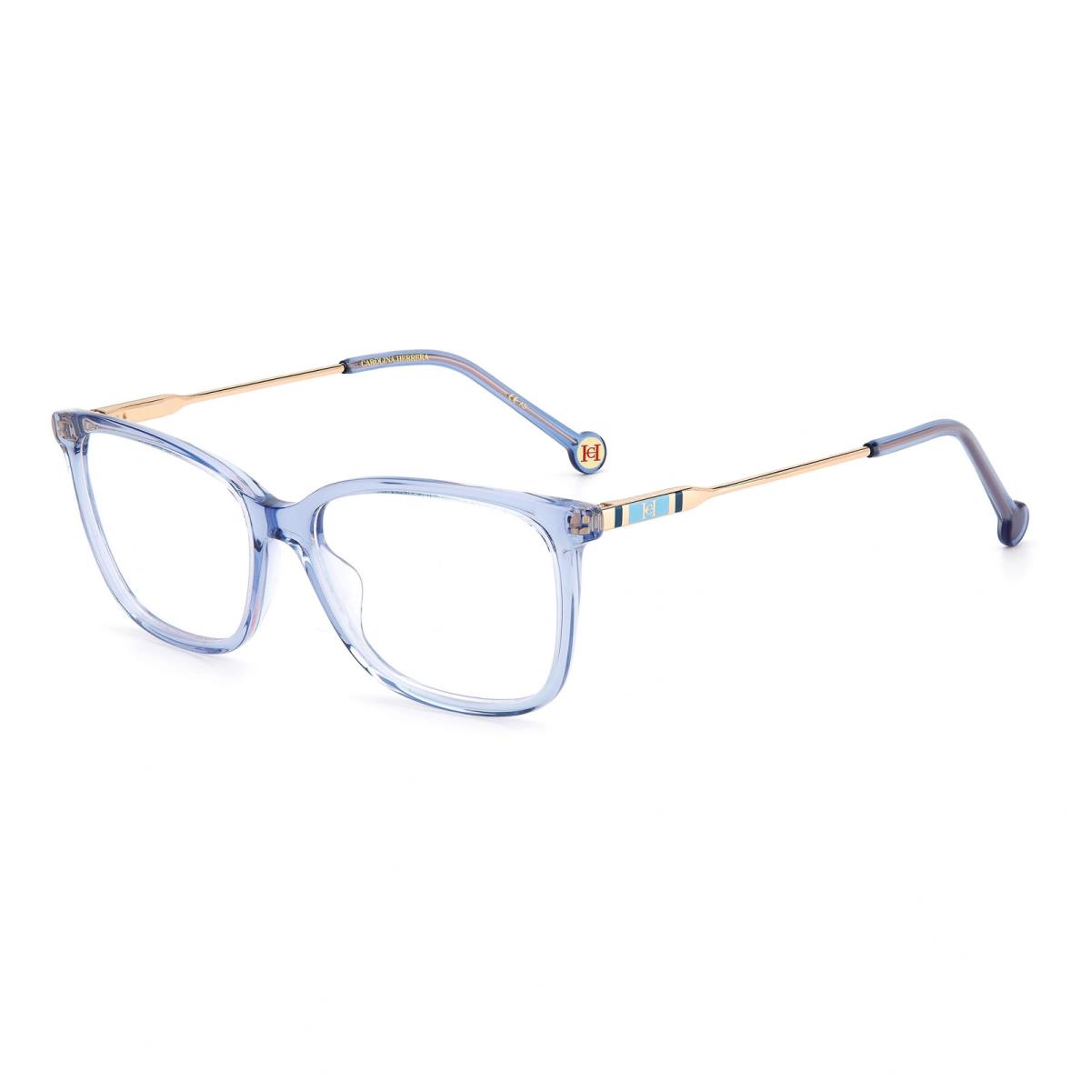 Carolina Herrera CH0072-MVU-54 Blue Gold Eyeglasses