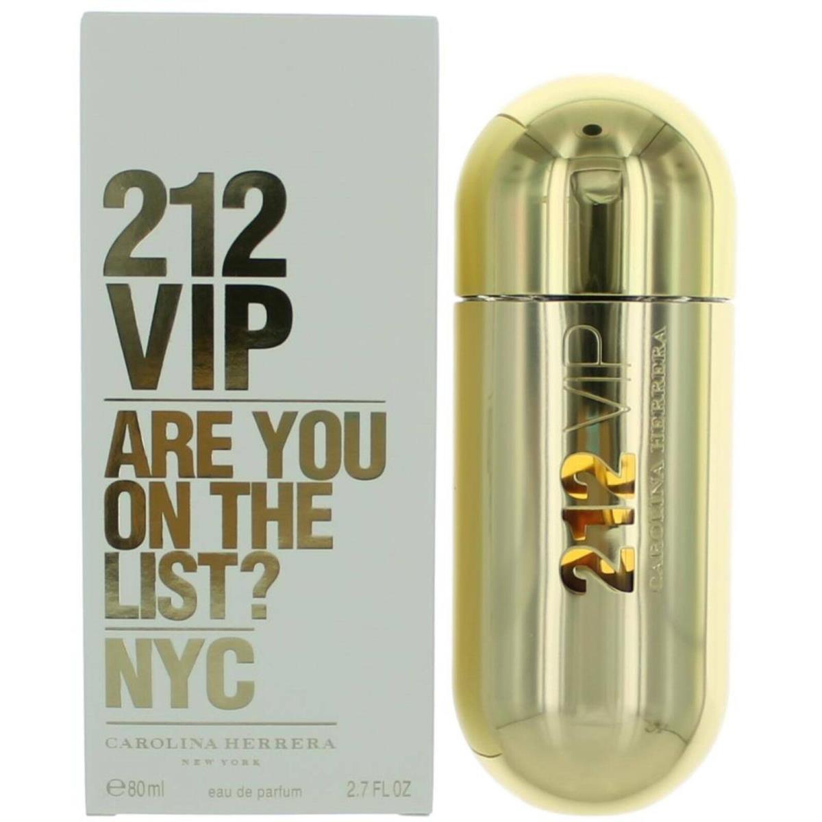 Carolina Herrera Women`s Eau De Parfum Spray 212 Vip Exquisite Fragrance 2.7 oz