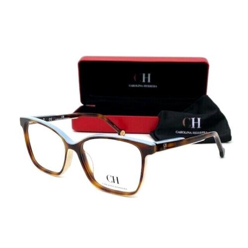 Carolina Herrera VHE801 0T66 Havana / Demo Lenses 53mm Eyeglasses