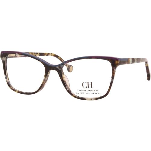 Eyeglasses CH by Carolina Herrera Vhe 820 K Tortoise Blue Trim 096X