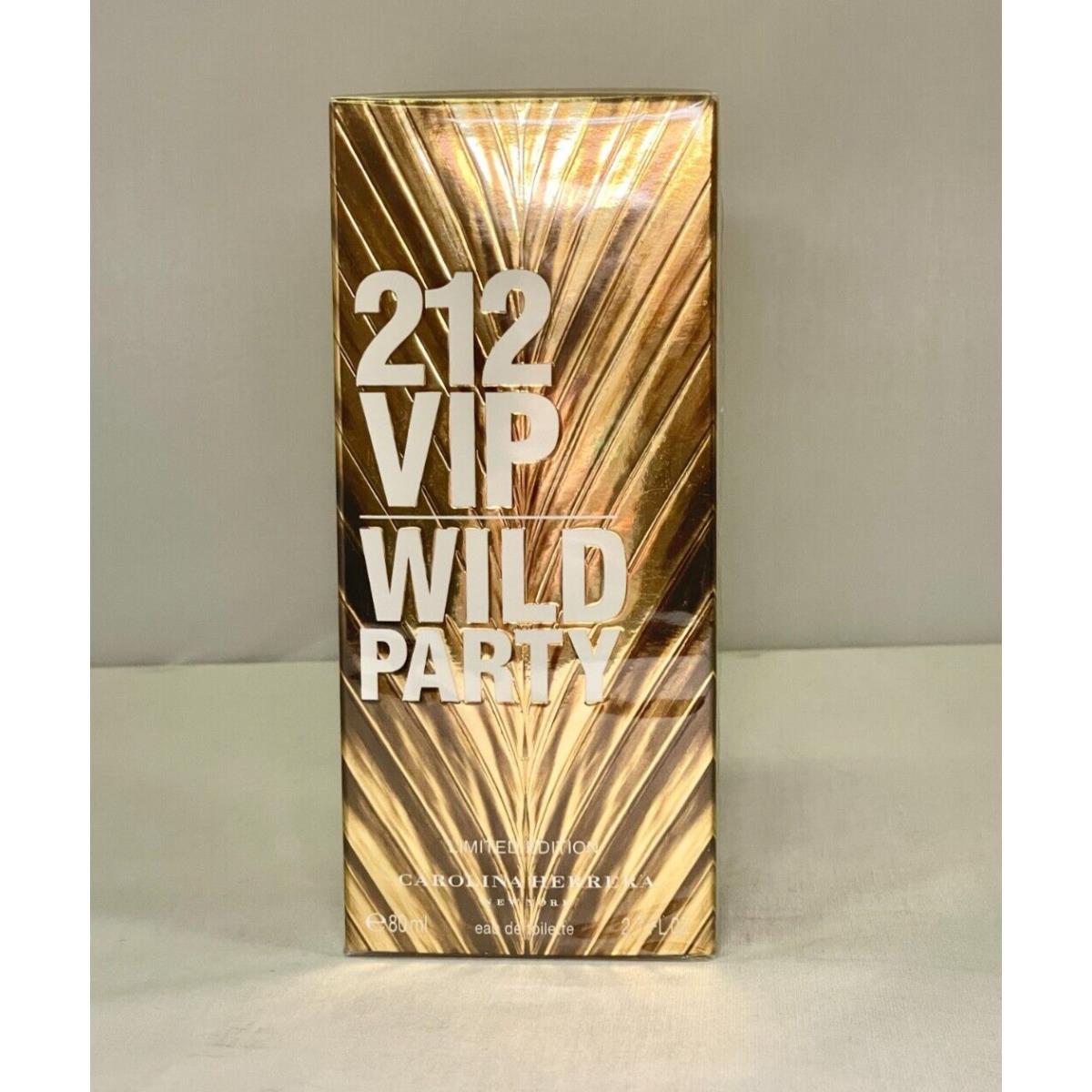 212 Vip Wild Party By Carolina Herrera 2.7 Oz Eau De Parfum Limited Ed