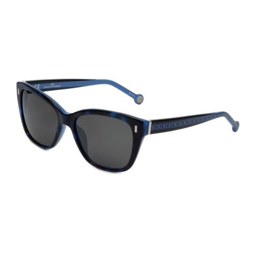 Carolina Herrera Designer Sunglasses SHE596-0800 in Blue Havana