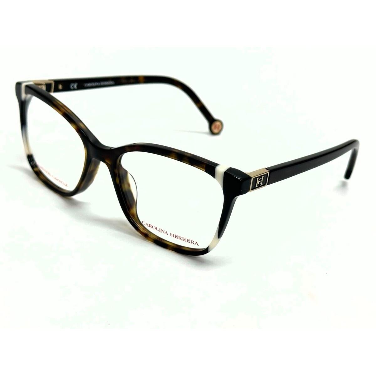 Carolina Herrera VHE874L 0722 Havana 51-16-135 Petite Eyeglasses