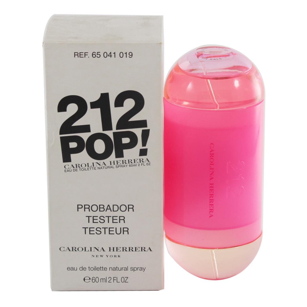 212 Women Pop Tester 2.0 OZ Edt Spray BY Carolina Herrera Same As Picture