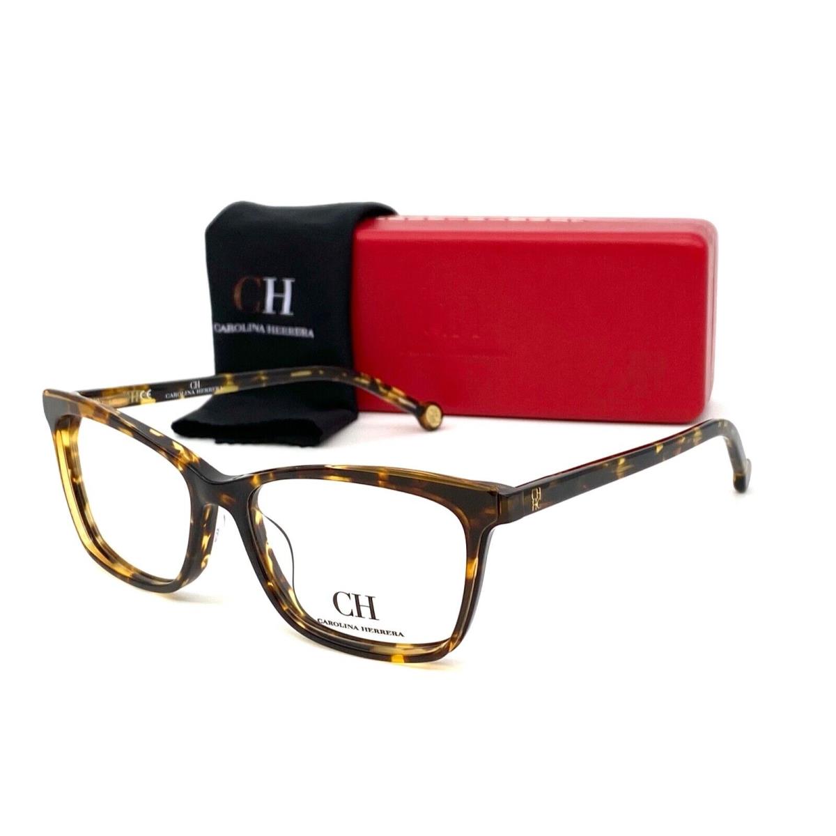 Carolina Herrera VHE805 0AE9 Havana / Demo Lenses 53mm Eyeglasses