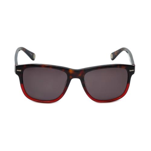 Carolina Herrera Designer Sunglasses SHE608-0897-54 mm in Dark Havana Red Grey