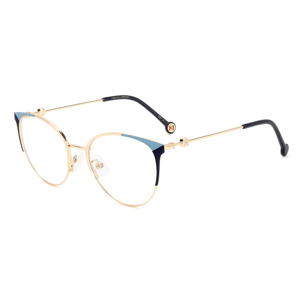 Carolina Herrera HER0115-LKS-54 Gold Blue Eyeglasses