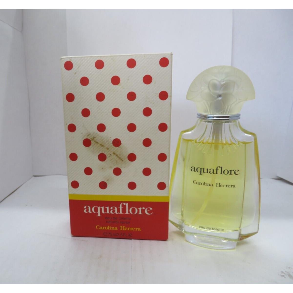 Vintage Carolina Herrera Aquaflore 2.5 oz Eau De Toilette Spray Read Description