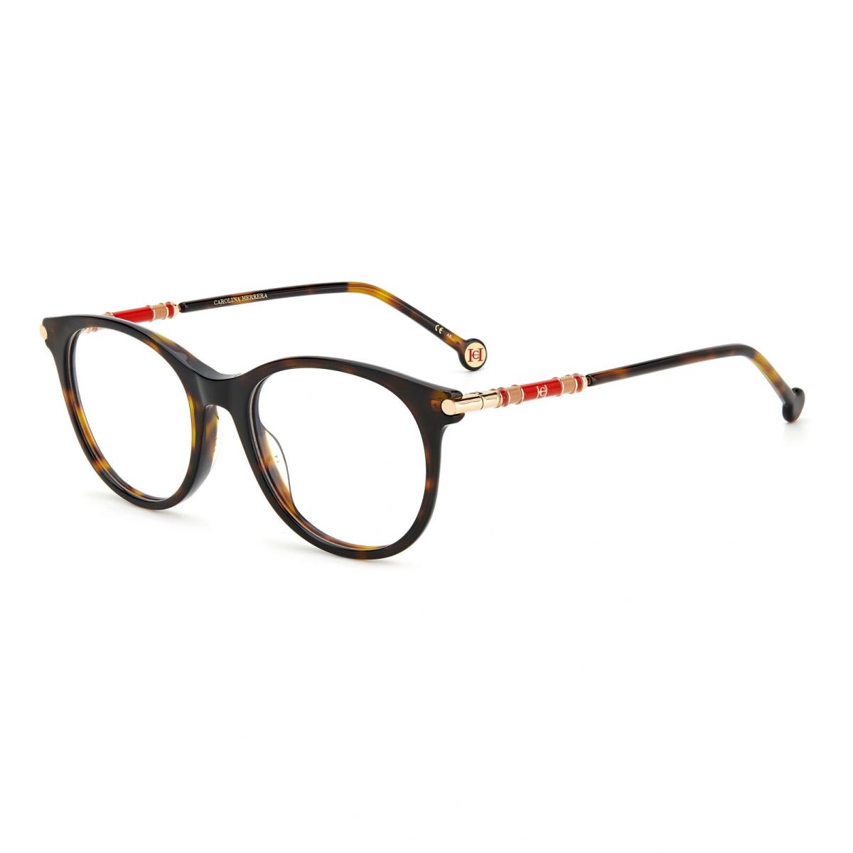 Carolina Herrera CH0026-086-51 Havana Eyeglasses