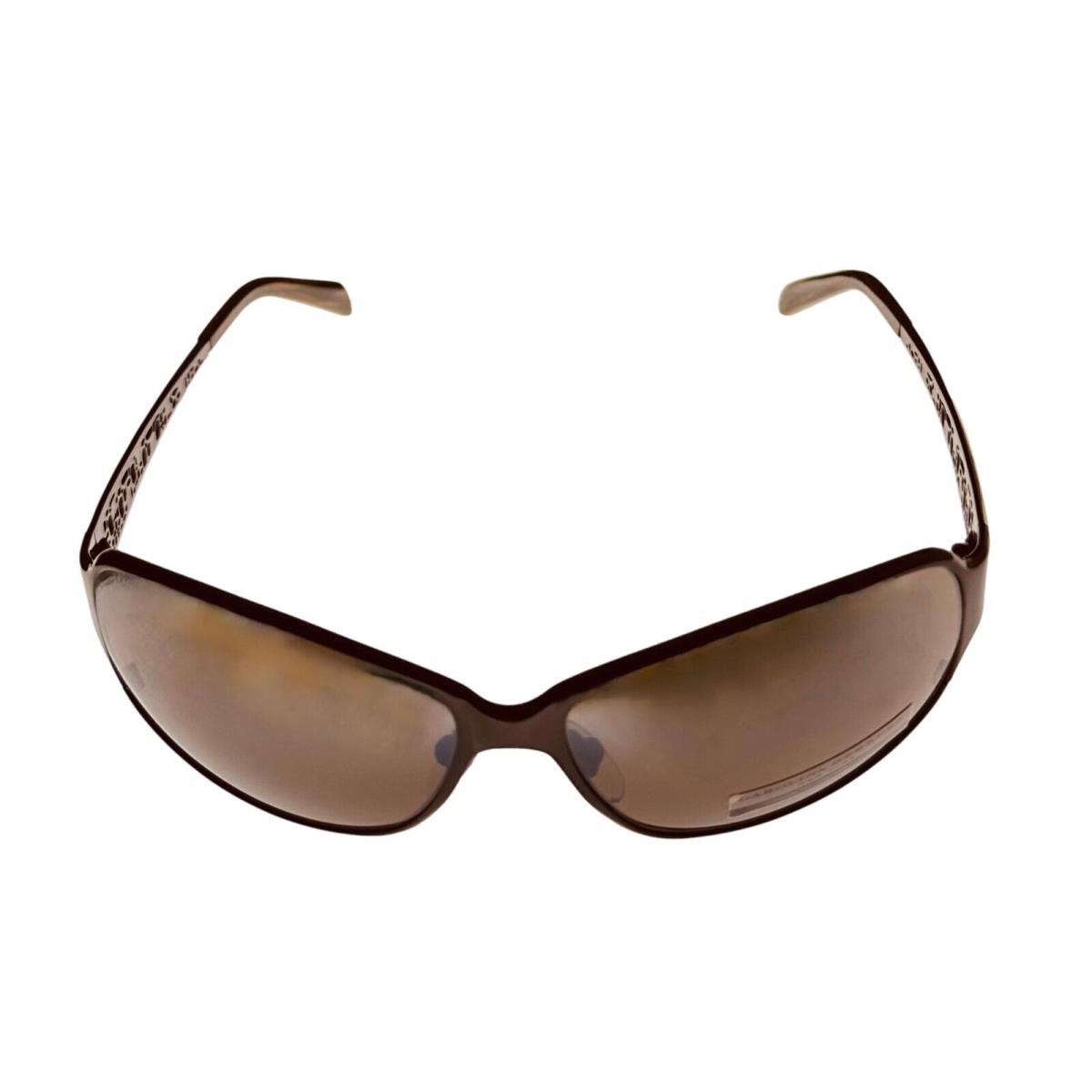 Carolina Herrera Womens Chocolate Brown Oval Metal Fashion Wrap H718