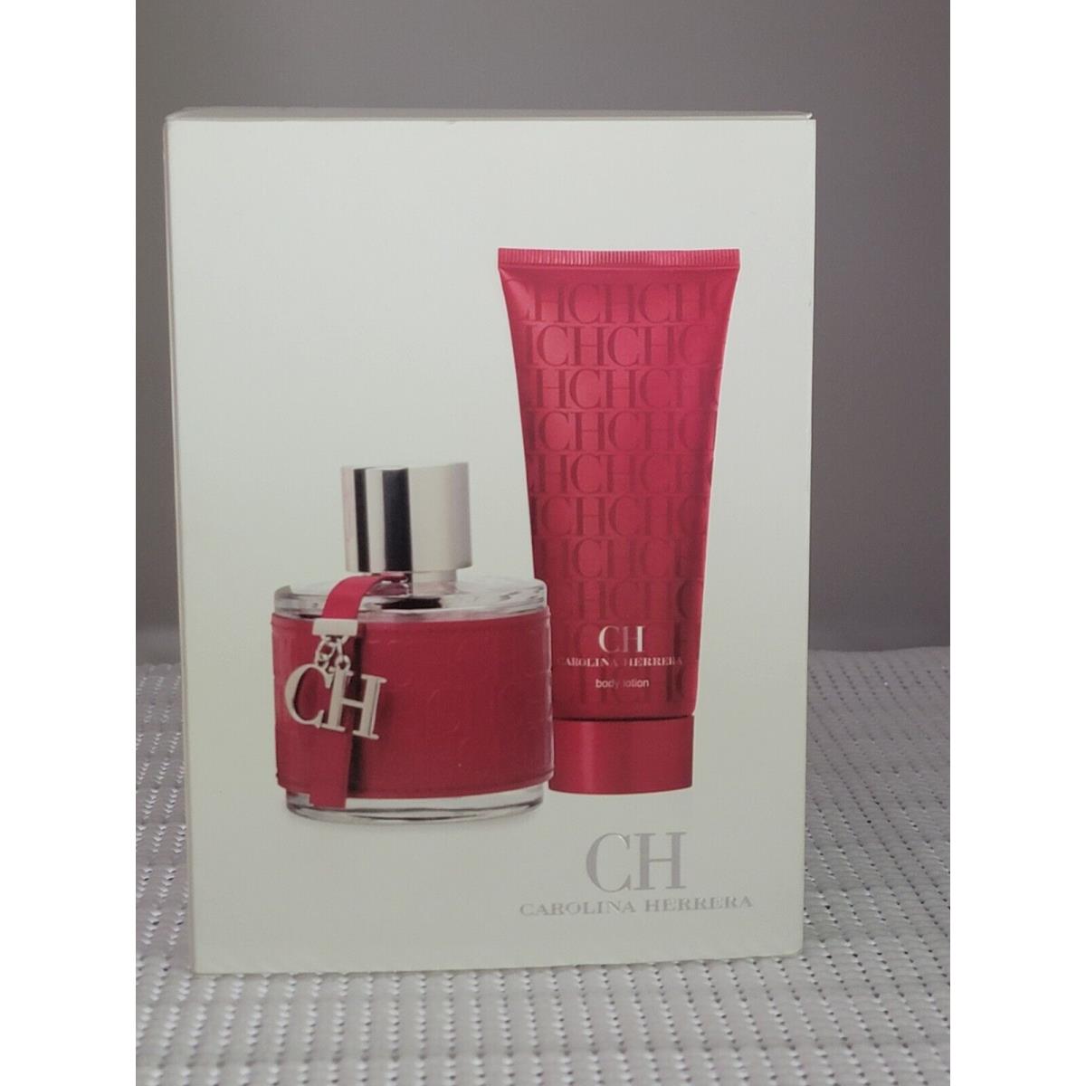 CH BY Carolina Herrera Women 2PC Travel Set Edt Spray 3.4 OZ + B/l 3.4 Box