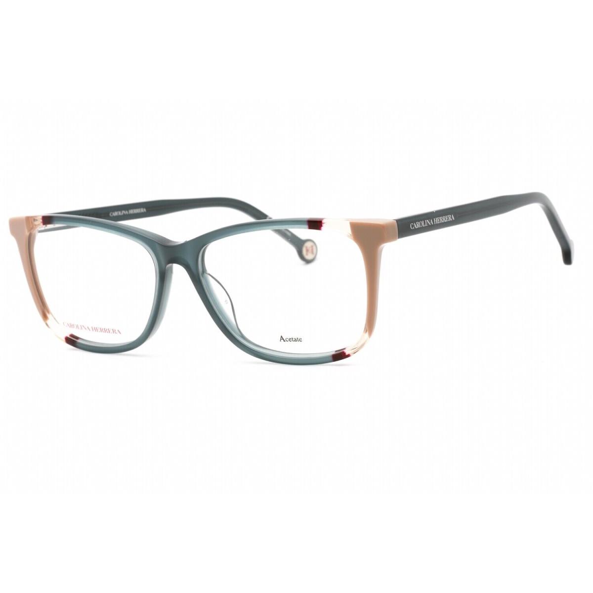 Carolina Herrera CH0066-HBJ-55 Eyeglasses Size 55mm 14mm 145mm Teal Women - teal, Frame: teal