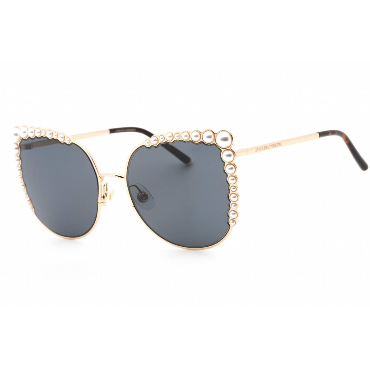 Carolina Herrera Women`s Sunglasses Rose Gold Butterfly Frame Her 0076/S 0000 IR