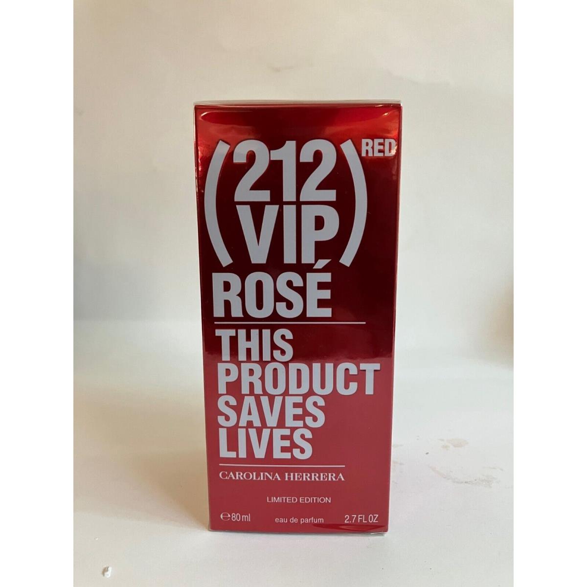 Carolina Herrera 212 Vip Rose Limited Edition 2.7oz 80ml Edp Spray Women