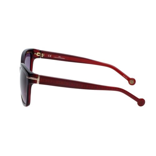 Carolina Herrera Designer Sunglasses SHE575-0J61 in Dark Red