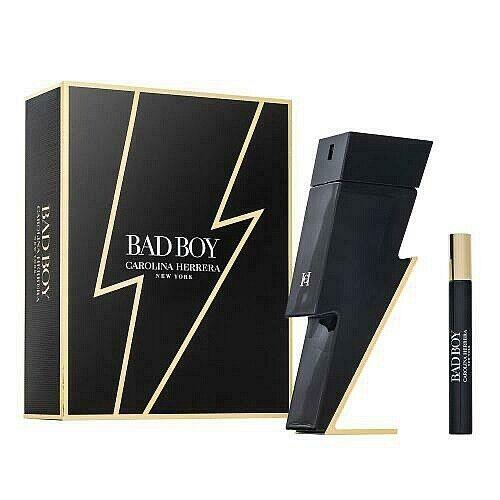 Carolina Herrera Bad Boy 2 pc Set Edt Spray Edt Travel Spray