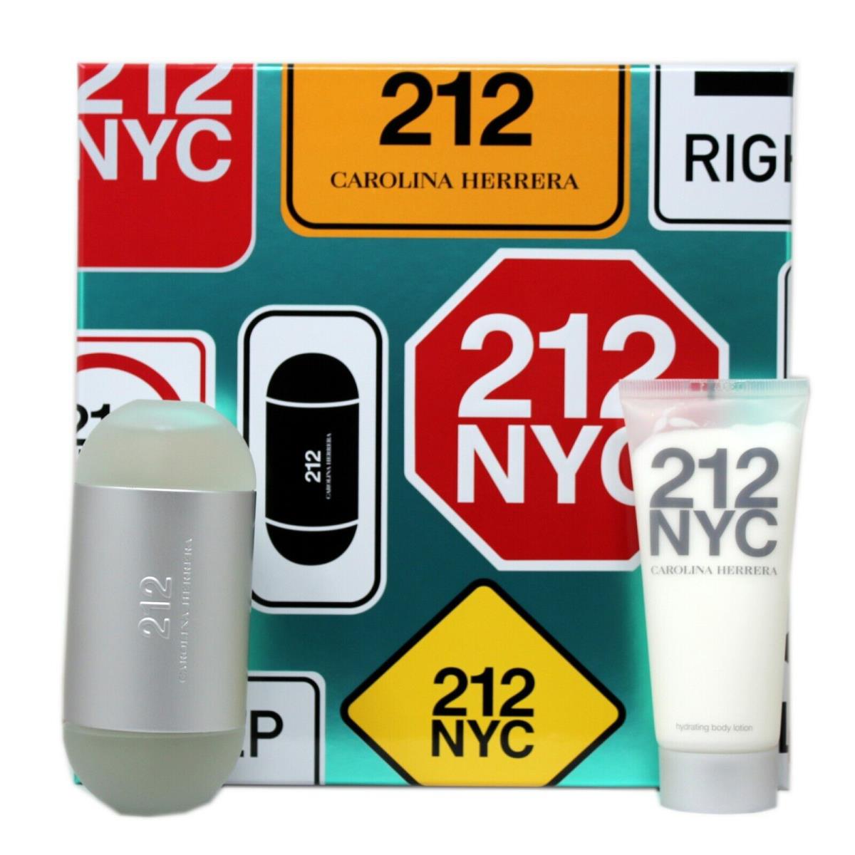 Carolina Herrera 212 Nyc 2PC Gift Set For Women Eau DE Toilette Spray 100ML