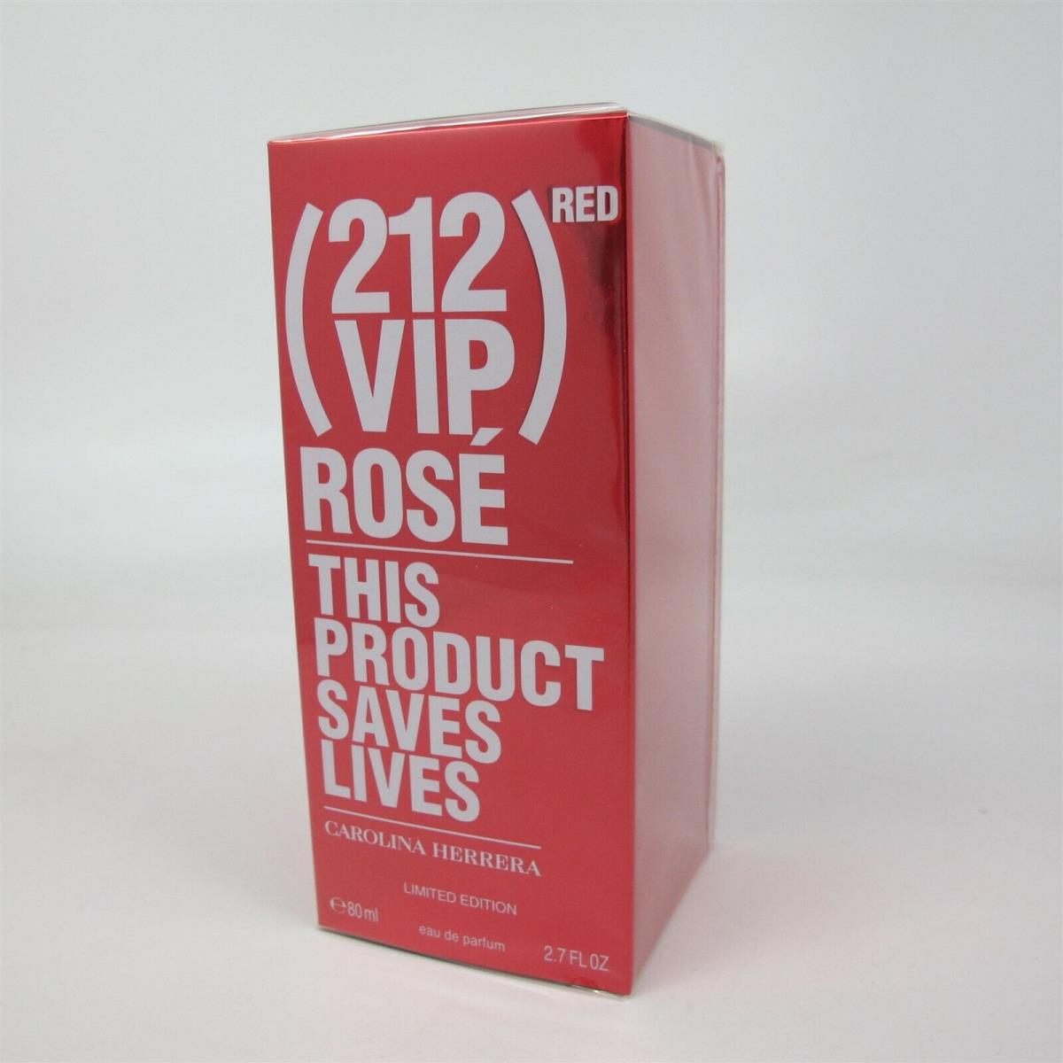 212 Vip Red Rose This Product Saves Lives by Carolina Herrera 2.7 oz Edp Spray