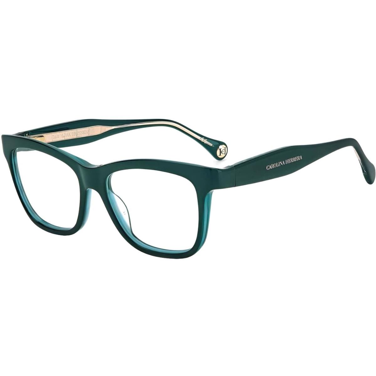 Carolina Herrera Women`s Eyeglasses Green Plastic Cat Eye Frame CH 0016 01ED