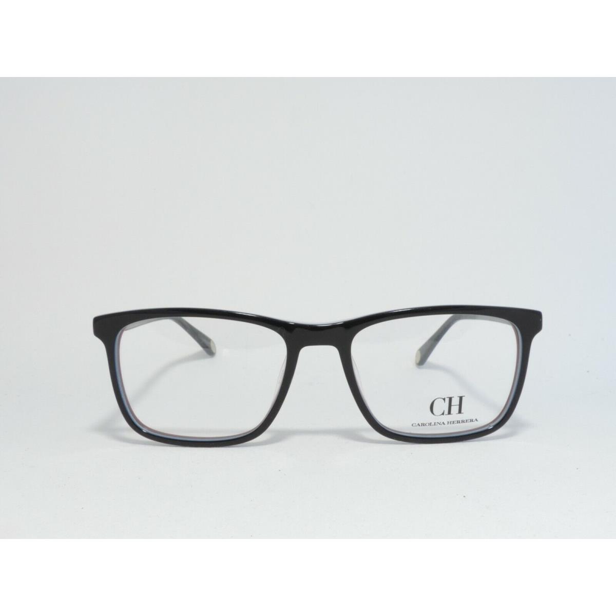 Carolina Herrera VHE706 Full Rim Acetate Eyeglass Frames 0L28 Black 53-18-145NEW