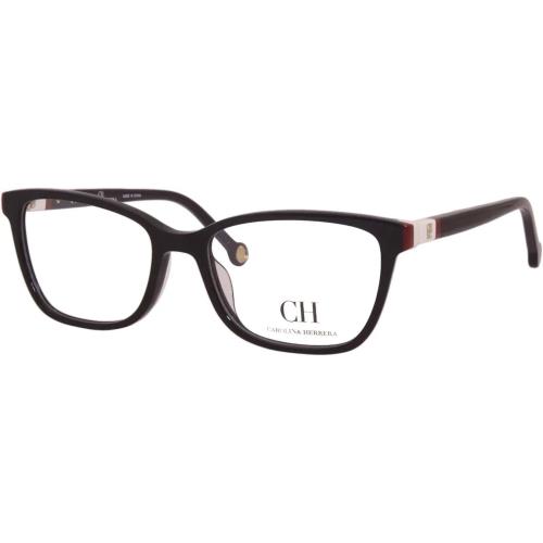 Carolina Herrera VHE856K 0700 Black Eyeglasses 53-17-135 - Frame: Black