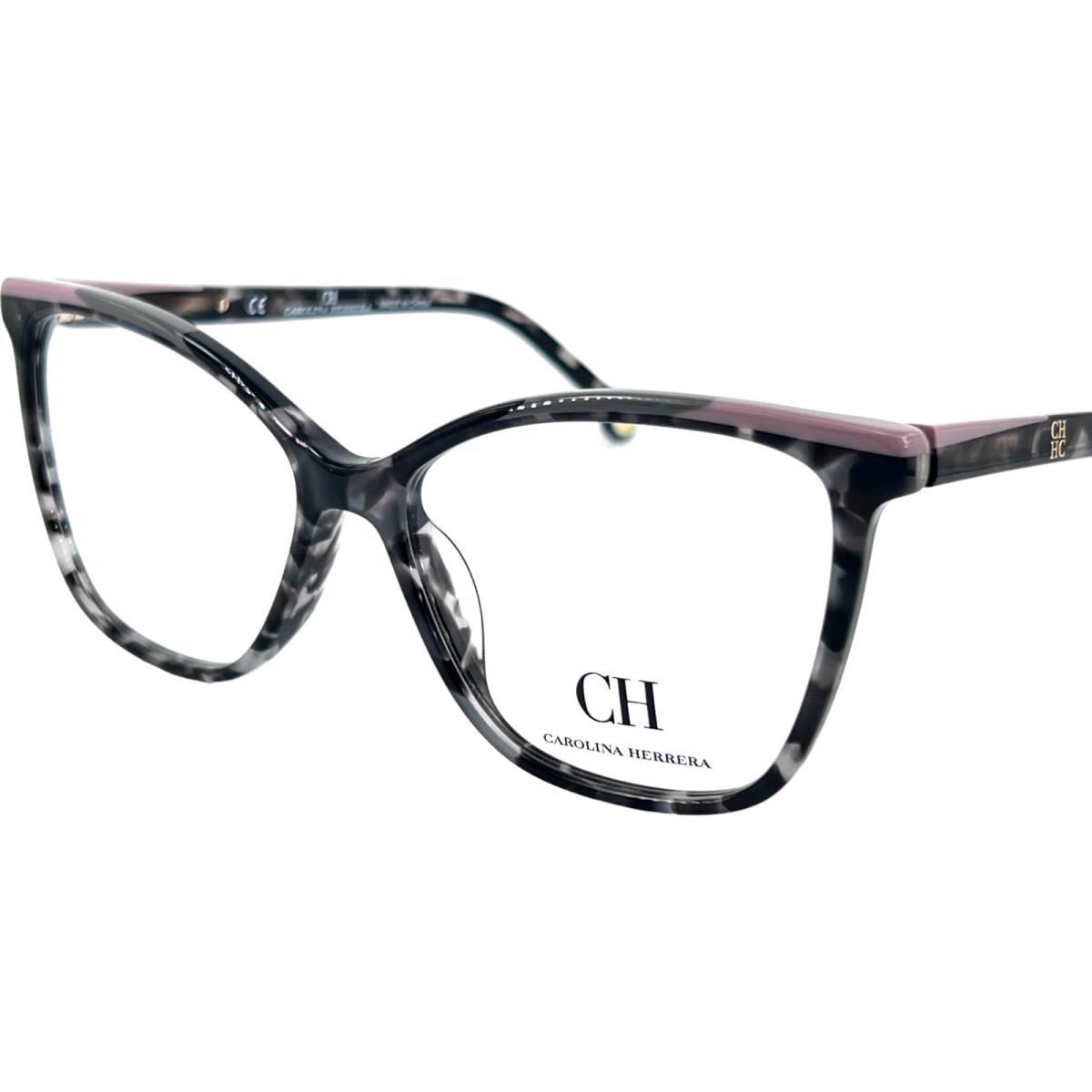 Carolina Herrera VHE835K Womens Plastic Eyeglass Frame 096N Smoke Tortoise 54-15 - Frame: Gray