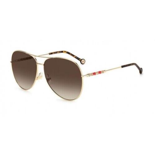 Carolina Herrera CH0034S-J5G-PL-64 Gold Sunglasses