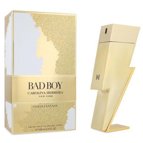 Bad Boy Gold Fantasy by Carolina Herrera 3.4 oz Edt Cologne For Men